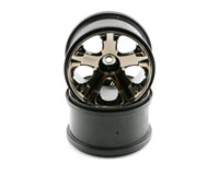 All-Star Black-Chrome Wheels 2.8 HEX12mm 2pcs (  )
