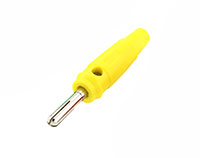 Amass D4.0mm Brass Nickel Plated Connector 30VAC-60VDC 32A Yellow 1pcs (  )