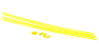 Color Antenna Tubes & Caps Yellow 6pcs (  )