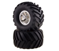 Austar Bigfoot Tires 134x72mm on Chrome Wheel HEX12mm 2pcs (  )