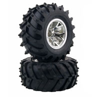 Austar Bigfoot Tires 130x57mm on Black Wheel HEX12mm 2pcs (  )