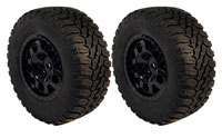 Austar Short-Course Tires 109x46mm on Black Wheel HEX12mm 2pcs (  )