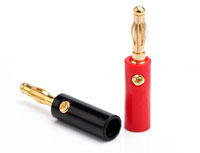 Amass D4.0mm Gold Plated Connector Red and Black (  )