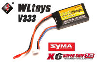 Black Magic WLToys V333/Syma X6 LiPo Battery 7.4V 850mAh 25C
