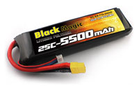 Black Magic 3S LiPo Battery 11.1V 5500mAh 25C XT60 (  )