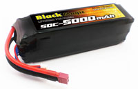 Black Magic 6S LiPo Battery 22.2V 5000mAh 50C Deans Plug (  )