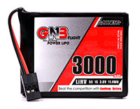 GNB Transmitter LiHV Battery 1S 3.8V 3000mAh 5C JR Plug (  )