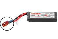 Team Orion LiPo Battery 7.4V 1600mAh 50C SoftCase Deans with LED Charge Status (  )