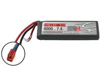 Team Orion LiPo Battery 7.4V 4000mAh 50C SoftCase Deans with LED Charge Status (  )