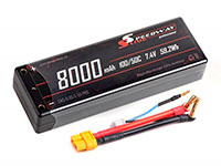 Speedway Slide PRO LiPo Battery 2S 7.4V 8000mAh 50C Hard Case XT60 (  )