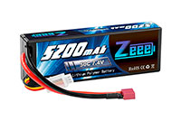 Zeee Power LiPo 7.4V 2S1P 5200mAh 50C HardCase T-Plug (  )