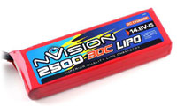 nVision Soft Case LiPo 14.8V 2500mAh 30C Deans Plug (  )