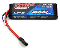 Traxxas Power Cell 2S LiPo Battery 7.4V 4000mAh 25C with Traxxas Connector