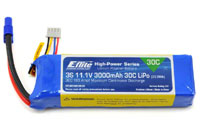 E-Flite 3S LiPo Battery 11.1V 3000mAh 30C with EC3 Connector