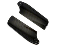 Carbon Fiber Tail Blades 40mm Black T-Rex 250 (  )