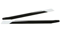 Carbon Fiber 3D Main Blades White/Black 690mm Raptor 90 (  )