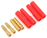 Gold Connector HXT 4.0mm with Housing 2pcs (  )