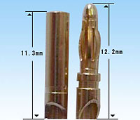  Amass Gold Connector 2mm L12 (AM-1002B)
