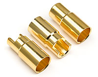 Gold Connectors 6.0mm Female 3pcs