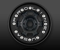Titus 1.9 Bead Lock Wheels Black/Black without Weights Hex 12mm 2pcs