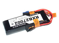 Dualsky RXB LiPo Reciever Battery 2S1P 7.4V 2700mAh 20C Duo JR & DC3 (XT60) (  )