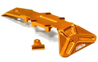 Billet Machined T2 Front Skid Plate Orange E-Revo 1/16