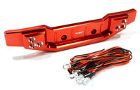 Billet Machined Alloy Rear Bumper with LED Lights Summit Red