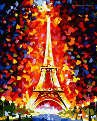 Eiffel Tower 2 - Painting By Numbers 40x50cm (  )