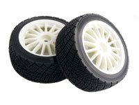 Austar 1:9 WR8 Rally Tire Tyre on Wheel White 2pcs (  )
