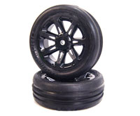 Tracer Tires 2.2 on Titan Black Wheels Bandit 2pcs (  )