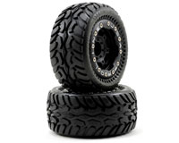 Dirt Hawg I M2 2.2 Tires on Titus Bead Lock Wheels Black Hex12mm 2pcs (  )
