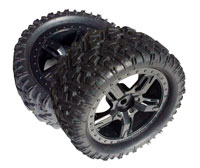 RemoHobby SMax Rubber Tires Assembly 1/16 2pcs (  )