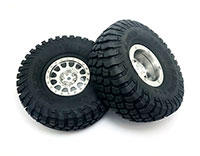 TFL Baja Tires 135mm on 2.2 Aluminium Wheels Silver 2pcs (  )
