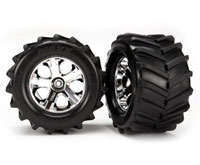 Maxx Tires 2.8 on All-Star Chrome Wheels HEX12mm 2pcs (  )