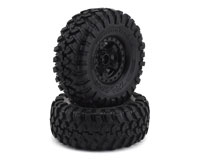 Traxxas TRX-4 1.9 Canyon Trail Crawler Tires on Sport Black Wheels 2pcs (  )
