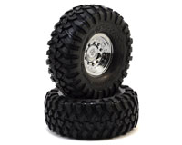 Traxxas TRX-4 1.9 Canyon Trail Crawler Tires S1 on Chrome Wheels 2pcs (  )
