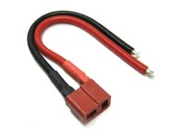 T-Plug Deans Female 14AWG Wire 100mm (  )