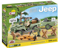 Cobi Small Army. Jeep Willys MB with 1/4 Ton Cargo Trailer (  )