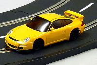 Porsche 911 GT3 Yellow D-Slot Car 1/43