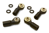 Alloy M4mm Long Ball Ends Tie Rod Ends with 3mm Ball Links 4pcs (  )
