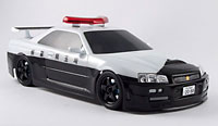 Real Craft Nissan Skyline GT-R Police Car 190mm Body Set (  )