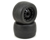 Prime 2.8 Tires Mounted on F-11 Nitro Rear Wheels Black 2pcs (  )
