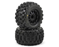 Badlands MX28 M2 2.8 Tires Mounted on F-11 Nitro Rear Wheels Black 2pcs (  )