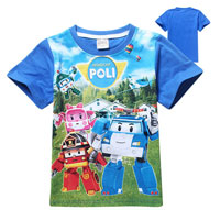 Robocar Poli Friends T-Shirt Blue 100 (  )