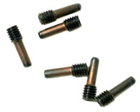 Screw Shaft M4x2.5x12mm 2.5mm Hex Socket Black 6pcs