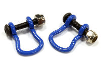 Realistic 1/10 T2 Tow Shackle Blue for Off-Road Trail Rock Crawling 2pcs (  )