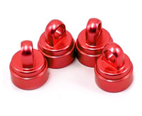 Aluminium Red-Anodized Shock Caps 4pcs