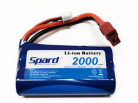 Spard LiIon Battery 2S1P 7.4V 3000mAh 10C T-Plug (  )