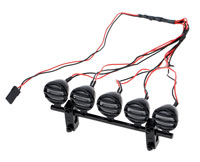 G.T.Power 5-LED Crawler Roof Light Black Kit (  )
