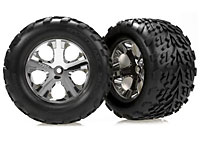 Talon Tires 2.8 on Chrome All-Star Nitro Front Wheels 2pcs (  )